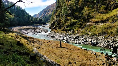 Tons river, sankri, uttarakhand, india. tons is a tributary of the holy river yamuna. 