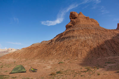 Scenic view of mountain against sky