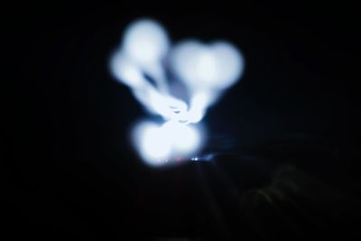 Light trails at night