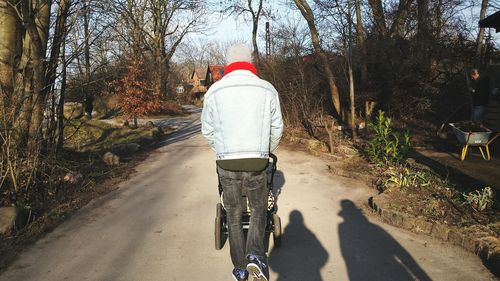 People on road