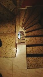 Low angle view of illuminated ceiling