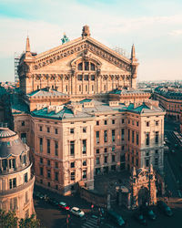 Buildings in city against sky