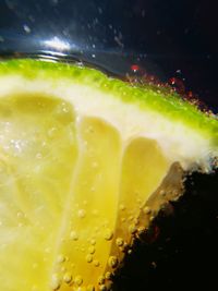 Close-up of drink on glass