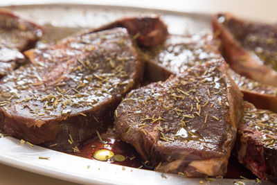 Close-up of food in plate