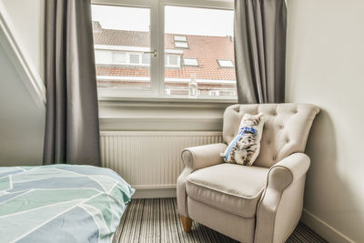 Interior of bedroom at home