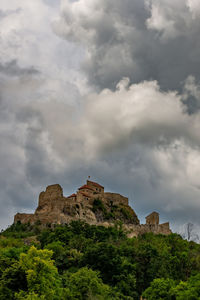 Low angle view of historical building against sky