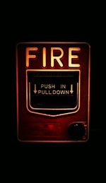 Close-up of text on wall