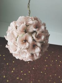 Close-up of wilted flower hanging on ceiling