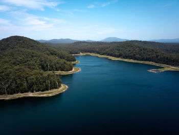 Scenic view of river against sky