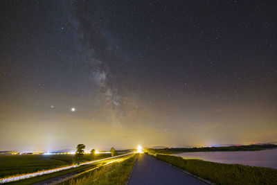 Milky way over nyskie lake