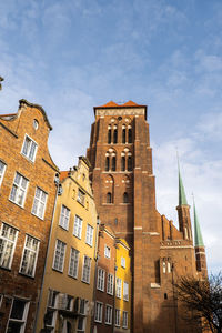 Gothic bazylika mariacka church saint mary cathedral in city hall ancient architecture of old town