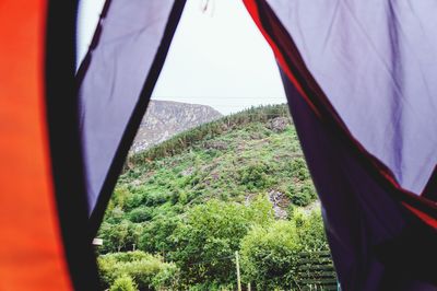 Low angle view of landscape