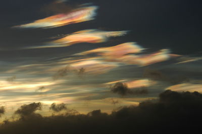 Scenic view of cloudy sky