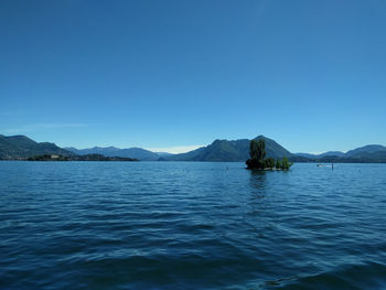 Scenic view of mountains against clear sky