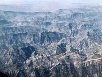 Aerial view of dramatic landscape