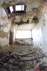 Interior of abandoned house