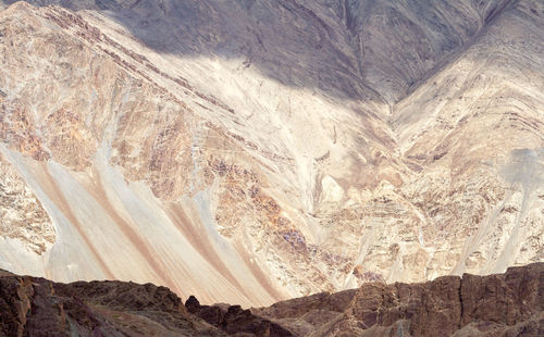 Aerial view of mountain range