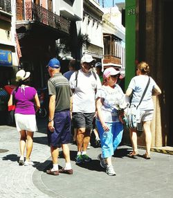 Man standing on city street