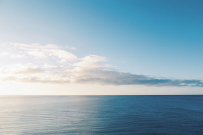 Looking out at sea during sunrise