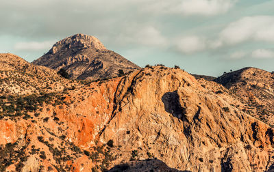 Scenic view of mountain against sky