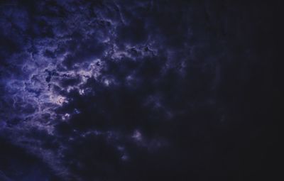 Low angle view of cloudy sky