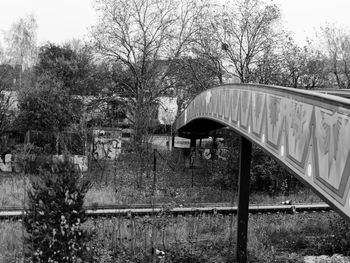 View of bridge over river