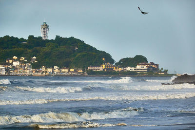 Scenic view of sea against sky