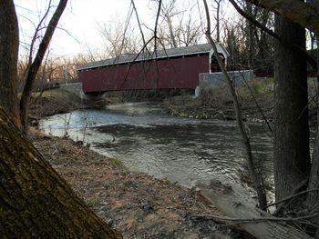 Built structure with trees in background