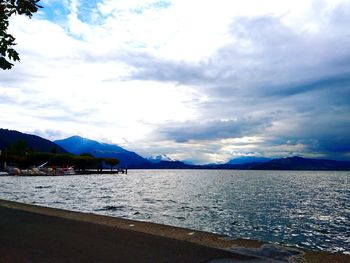 Scenic view of sea against sky