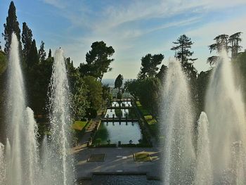 View of fountain