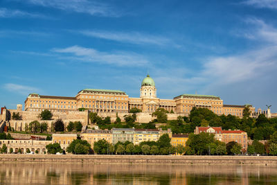 View of historic building against cloudy sky