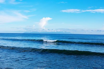 Scenic view of sea against sky