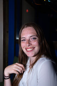 Portrait of a smiling young woman