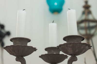 Close-up of electric lamp