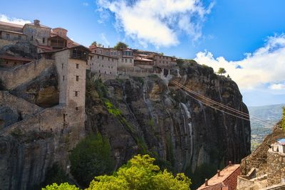 Megalo meteoro monastery photographed on a sunny day