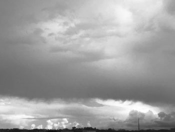 Low angle view of storm clouds in sky