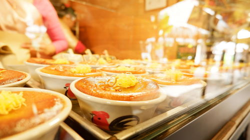 Close-up of food on table in restaurant