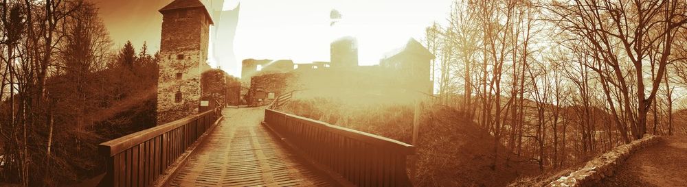 Panoramic view of buildings against sky