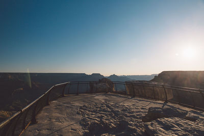 Observation point against sky on sunny day