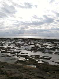 Scenic view of sea against sky