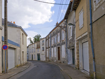 Street amidst buildings in city