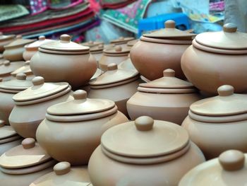 Potteries for sale at market