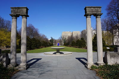 View of monument against blue sky