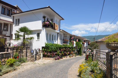 Houses in an old part of ohrid in macedonia