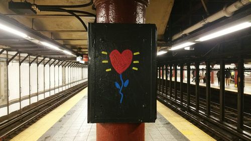 Railroad station platform