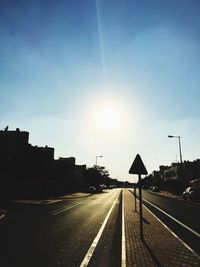 Road at sunset