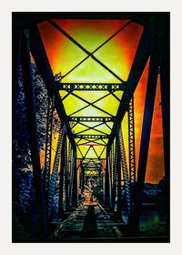 View of bridge against sky during sunset