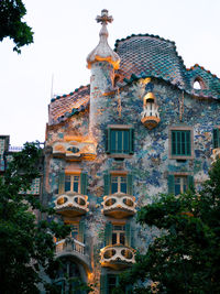 Low angle view of building against sky