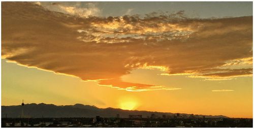 Scenic view of sunset sky