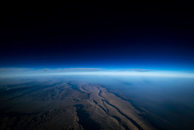 Aerial view of cloudscape